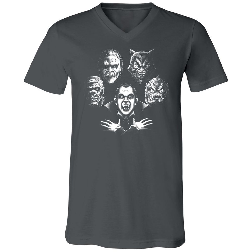 Unisex V-Neck T-Shirt - ZGGTQL7Q - Asphalt - 12