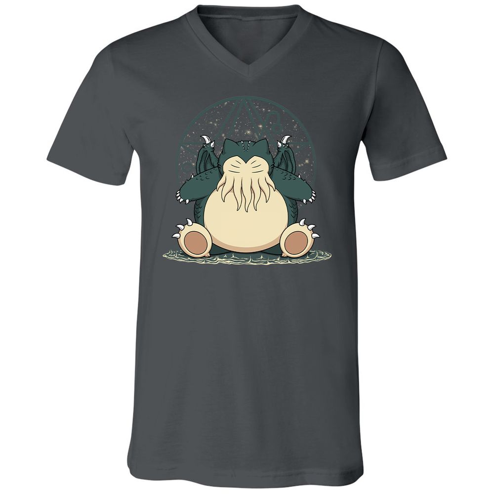 Unisex V-Neck T-Shirt - JVD1WJFV - Asphalt - 12