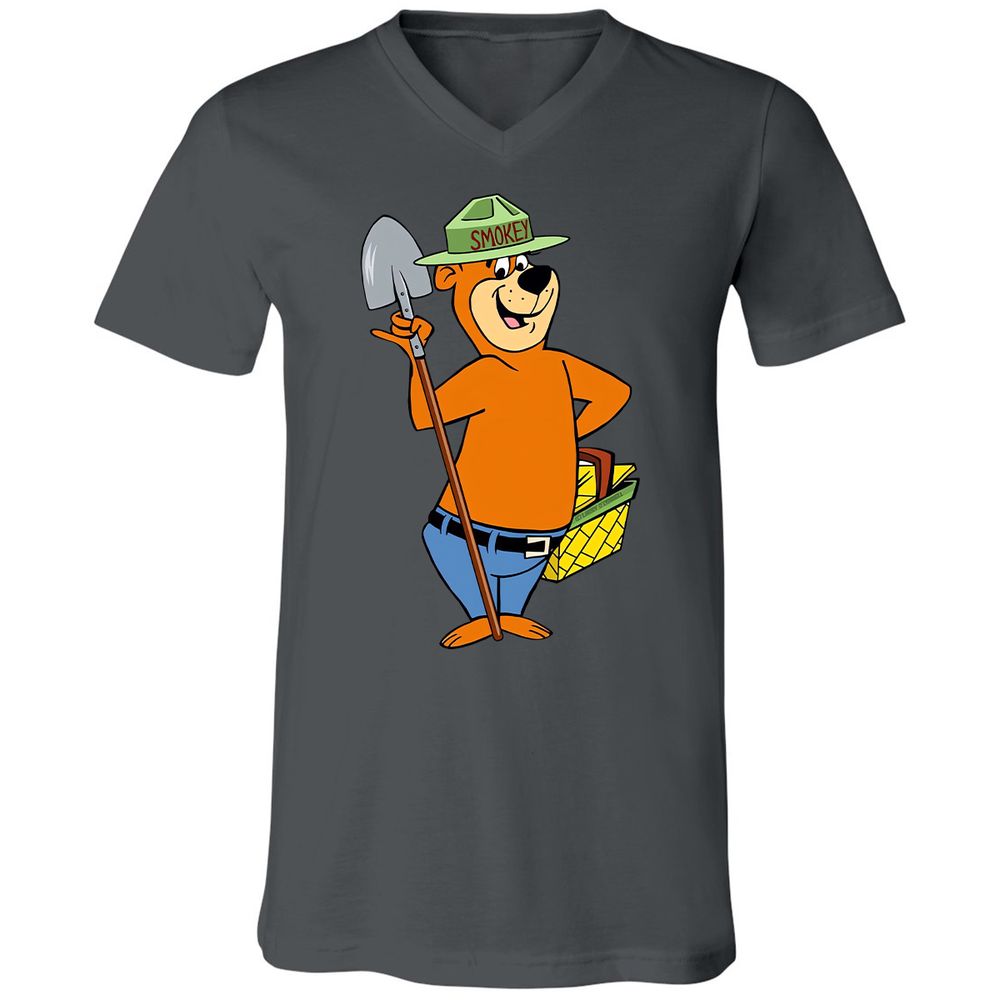 Unisex V-Neck T-Shirt - YSTRPZ4H - Asphalt - 12