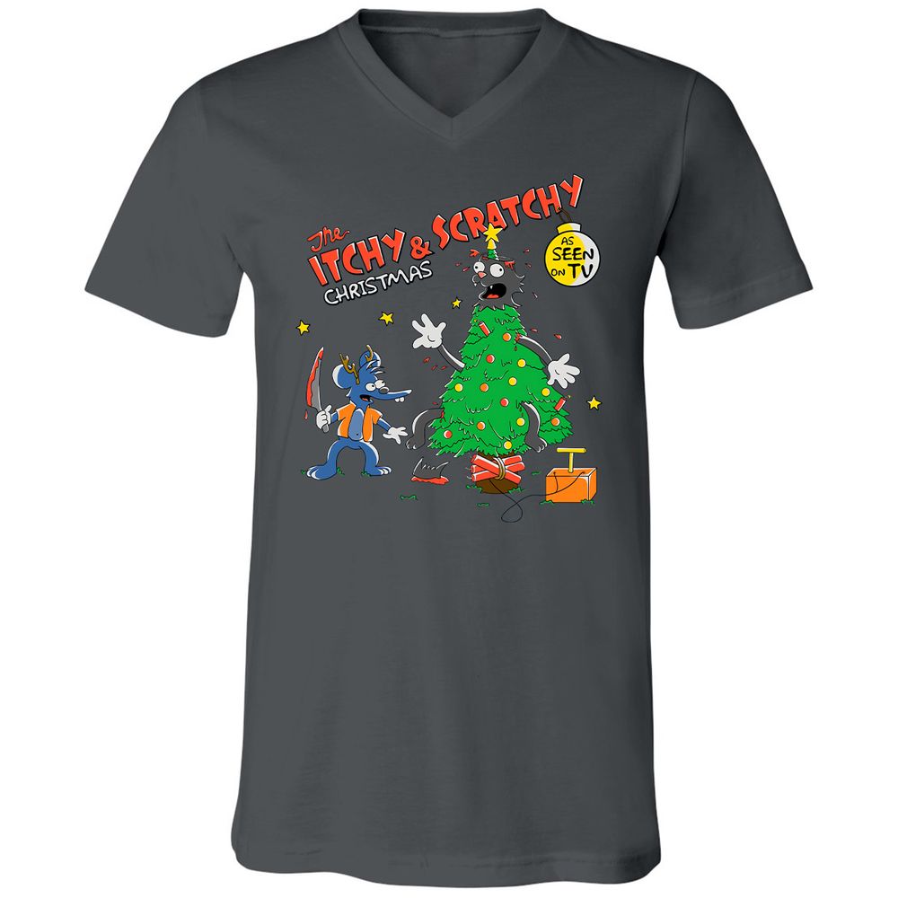 Unisex V-Neck T-Shirt - NLW53AAE - Asphalt - 12