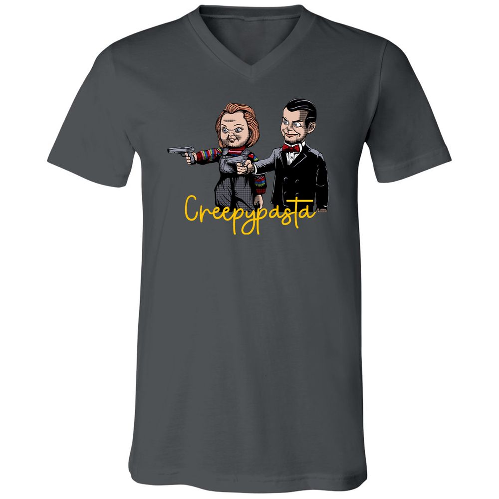 Unisex V-Neck T-Shirt - RMA5GQM2 - Asphalt - 12