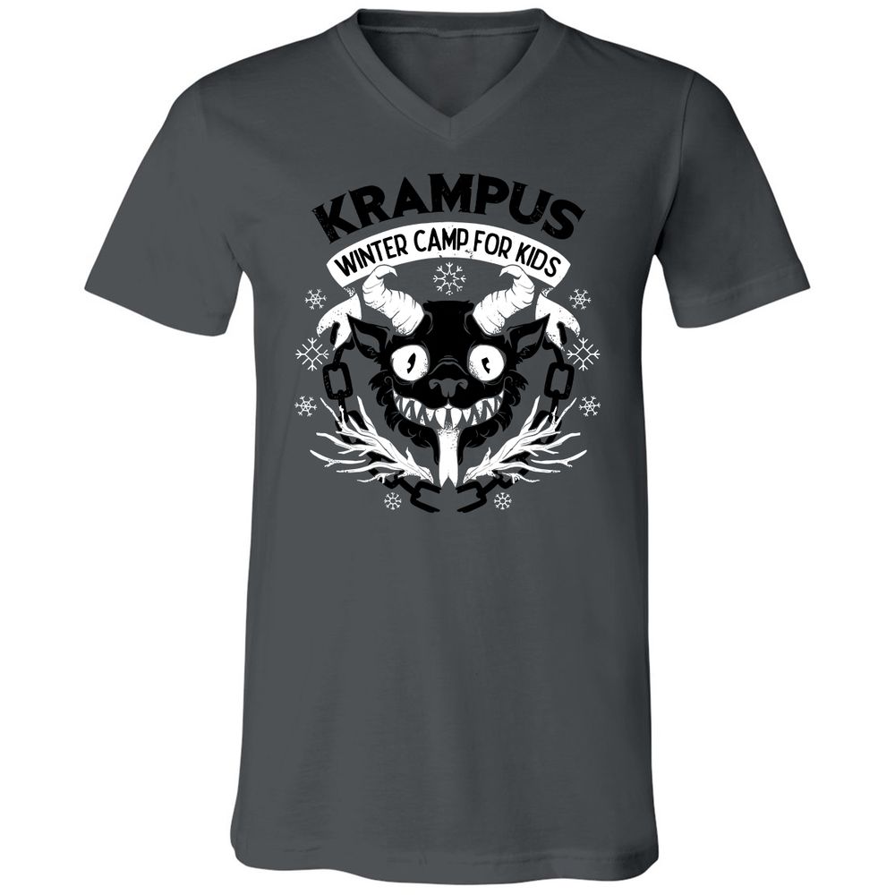 Unisex V-Neck T-Shirt - 2LC9QRG1 - Asphalt - 12