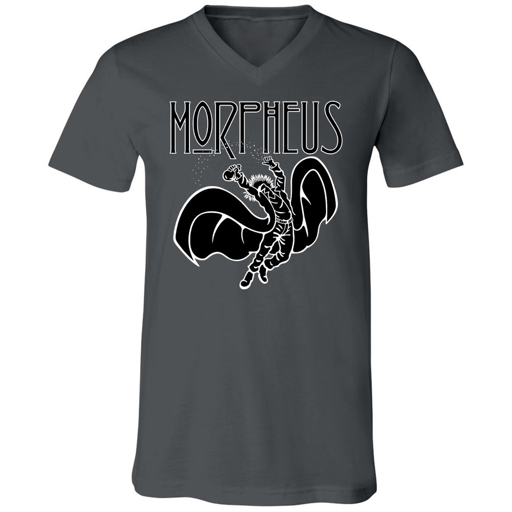 Unisex V-Neck T-Shirt - DQRNGAAU - Asphalt - 12