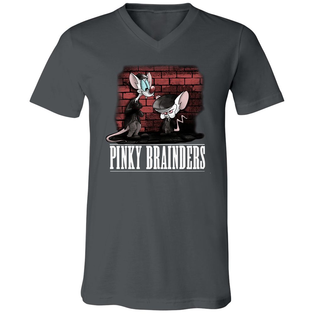 Unisex V-Neck T-Shirt - 8X8QRLFP - Asphalt - 12