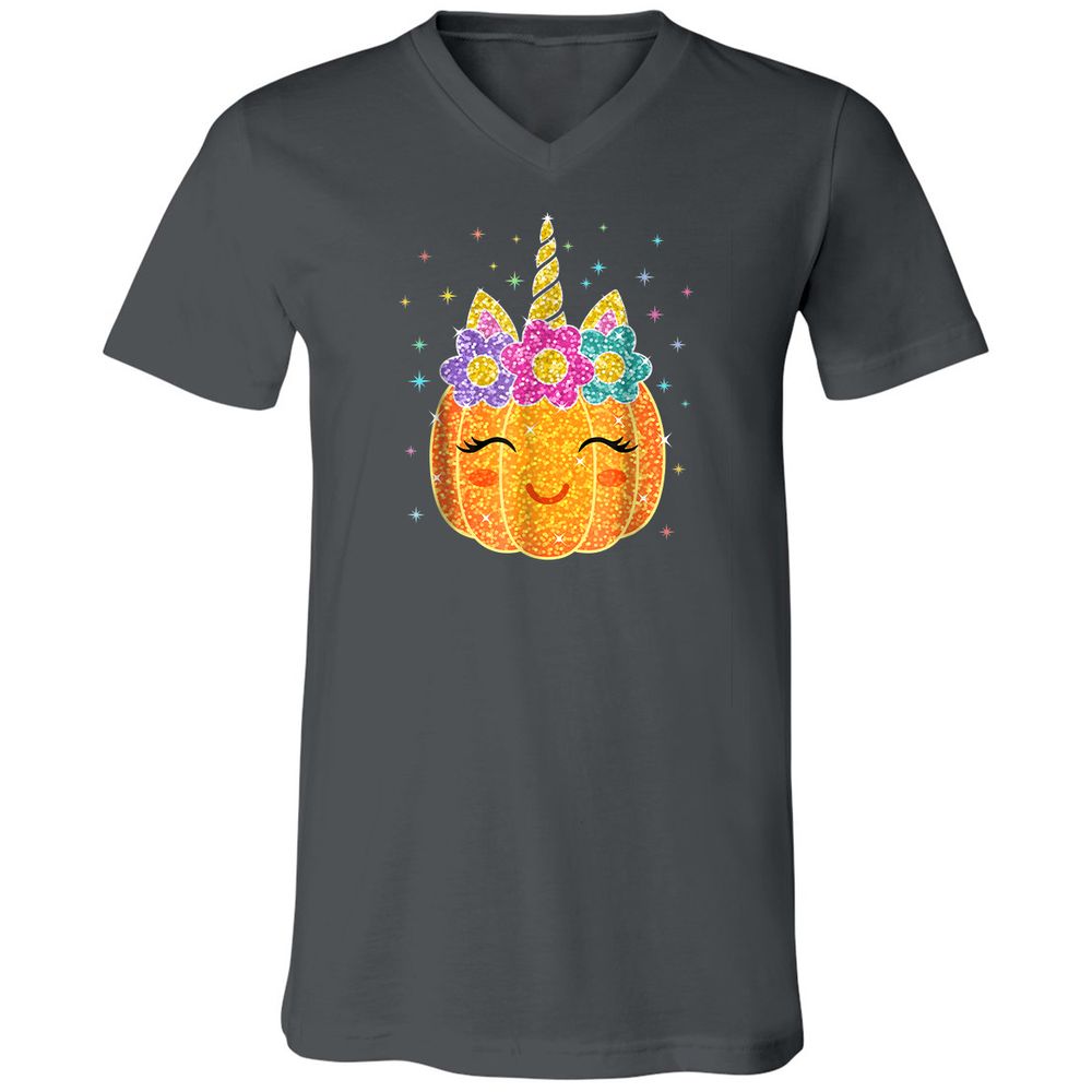 Unisex V-Neck T-Shirt - CXSYV6V6 - Asphalt - 12
