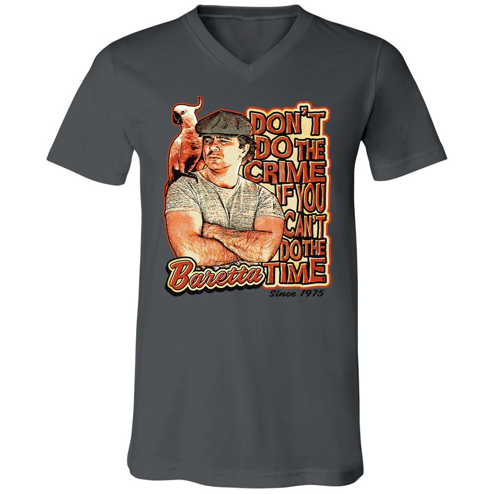 Unisex V-Neck T-Shirt - RZCLDQHH - Asphalt - 12
