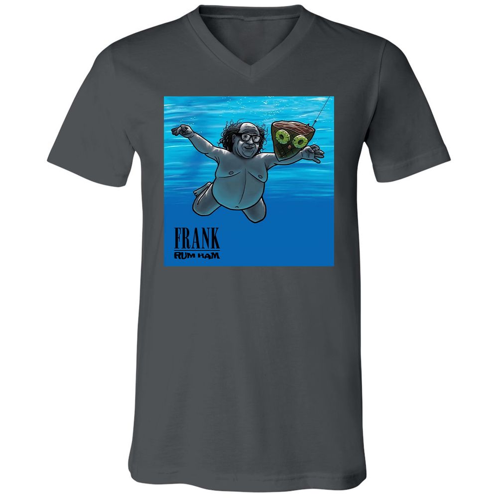 Unisex V-Neck T-Shirt - 98ADVRFA - Asphalt - 12
