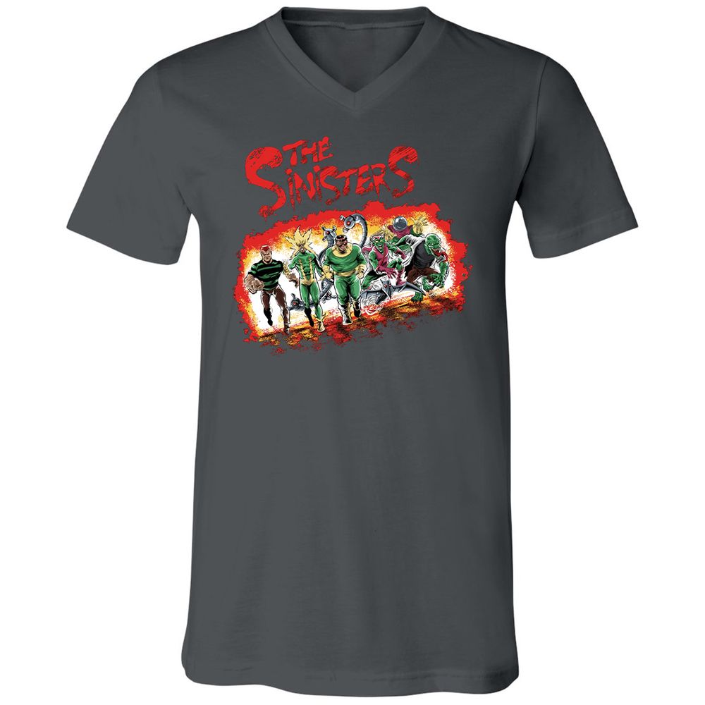 Unisex V-Neck T-Shirt - 3PXC7BVT - Asphalt - 12