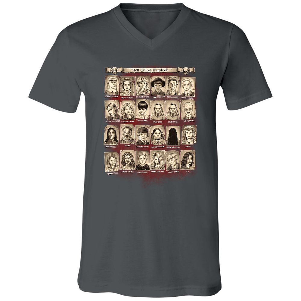 Unisex V-Neck T-Shirt - GMA6QG6P - Asphalt - 12