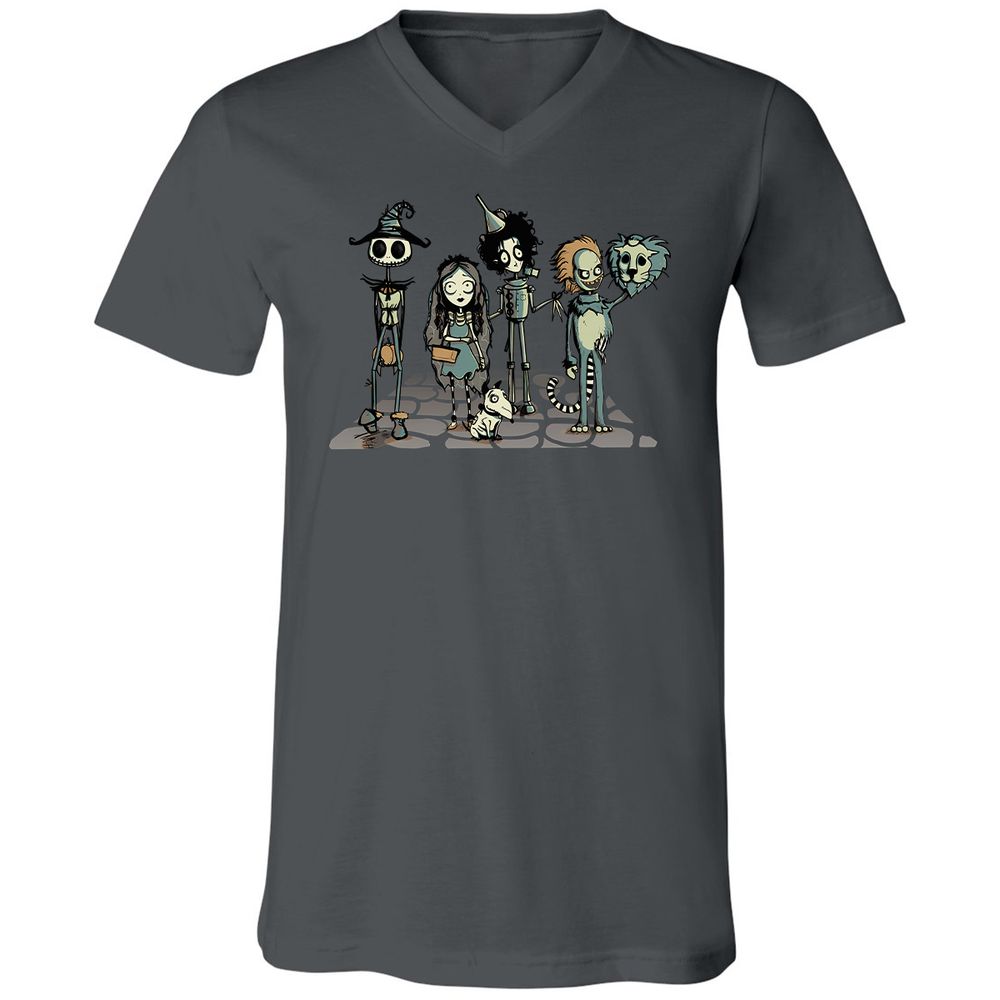 Unisex V-Neck T-Shirt - 99RSBFTE - Asphalt - 12