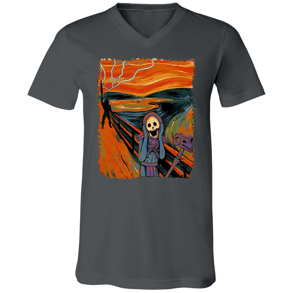 Unisex V-Neck T-Shirt - M87G3SAJ - Asphalt - 12