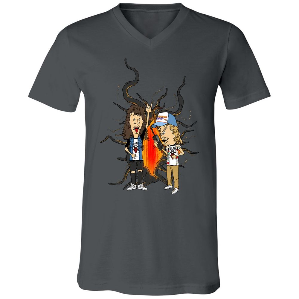 Unisex V-Neck T-Shirt - 32M4K5WB - Asphalt - 12