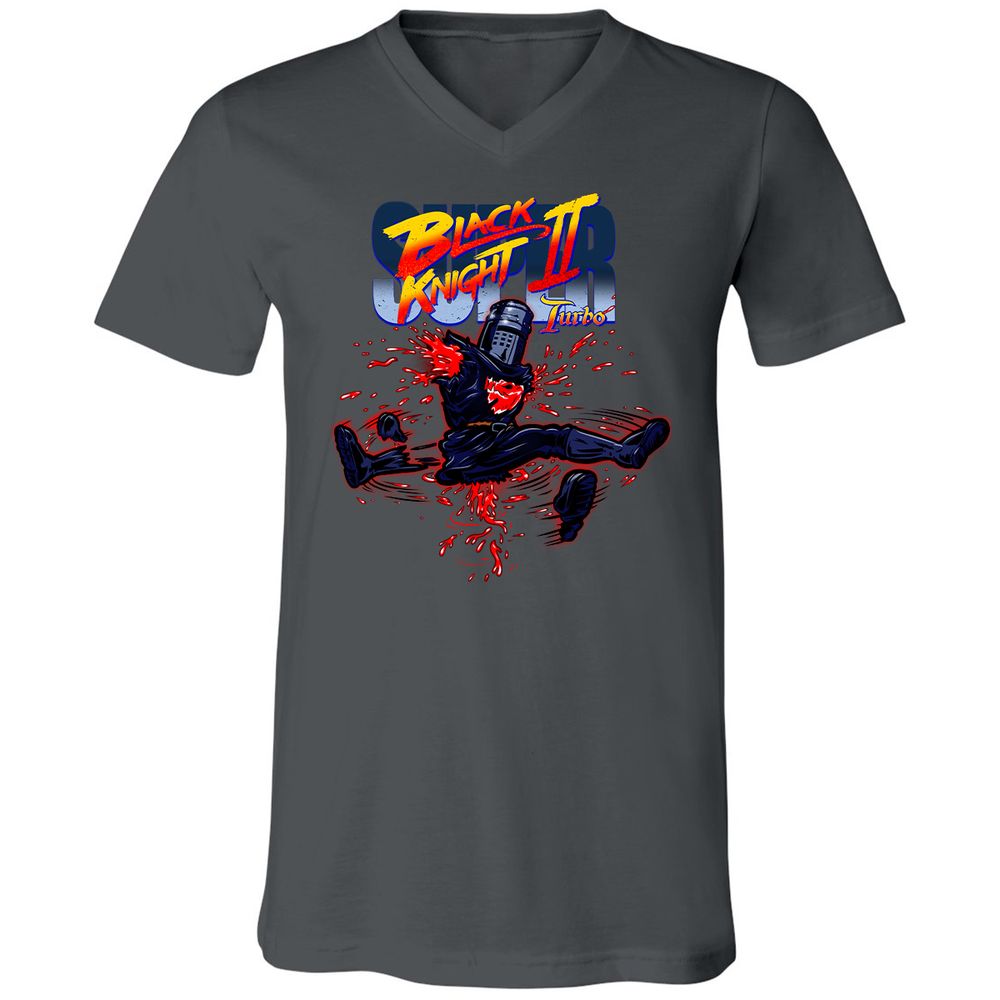 Unisex V-Neck T-Shirt - U71SZC5N - Asphalt - 12