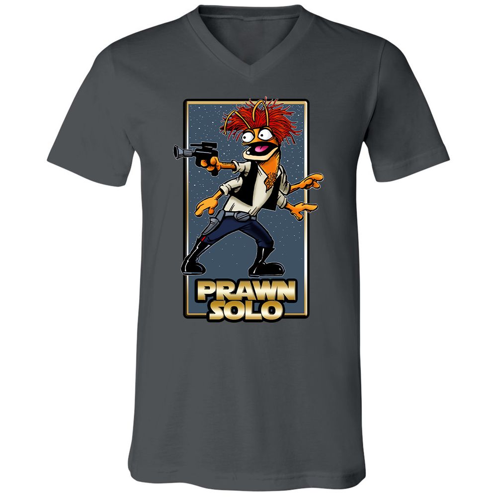 Unisex V-Neck T-Shirt - 7BXX676G - Asphalt - 12