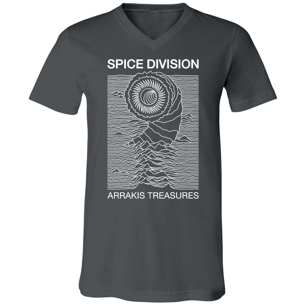 Unisex V-Neck T-Shirt - FXX3377Z - Asphalt - 12
