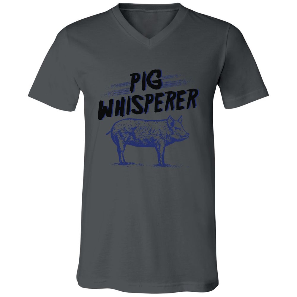 Unisex V-Neck T-Shirt - CKBX3Q35 - Asphalt - 12