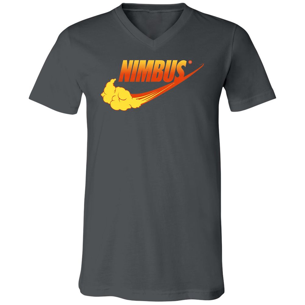 Unisex V-Neck T-Shirt - RR7Q7WHP - Asphalt - 12
