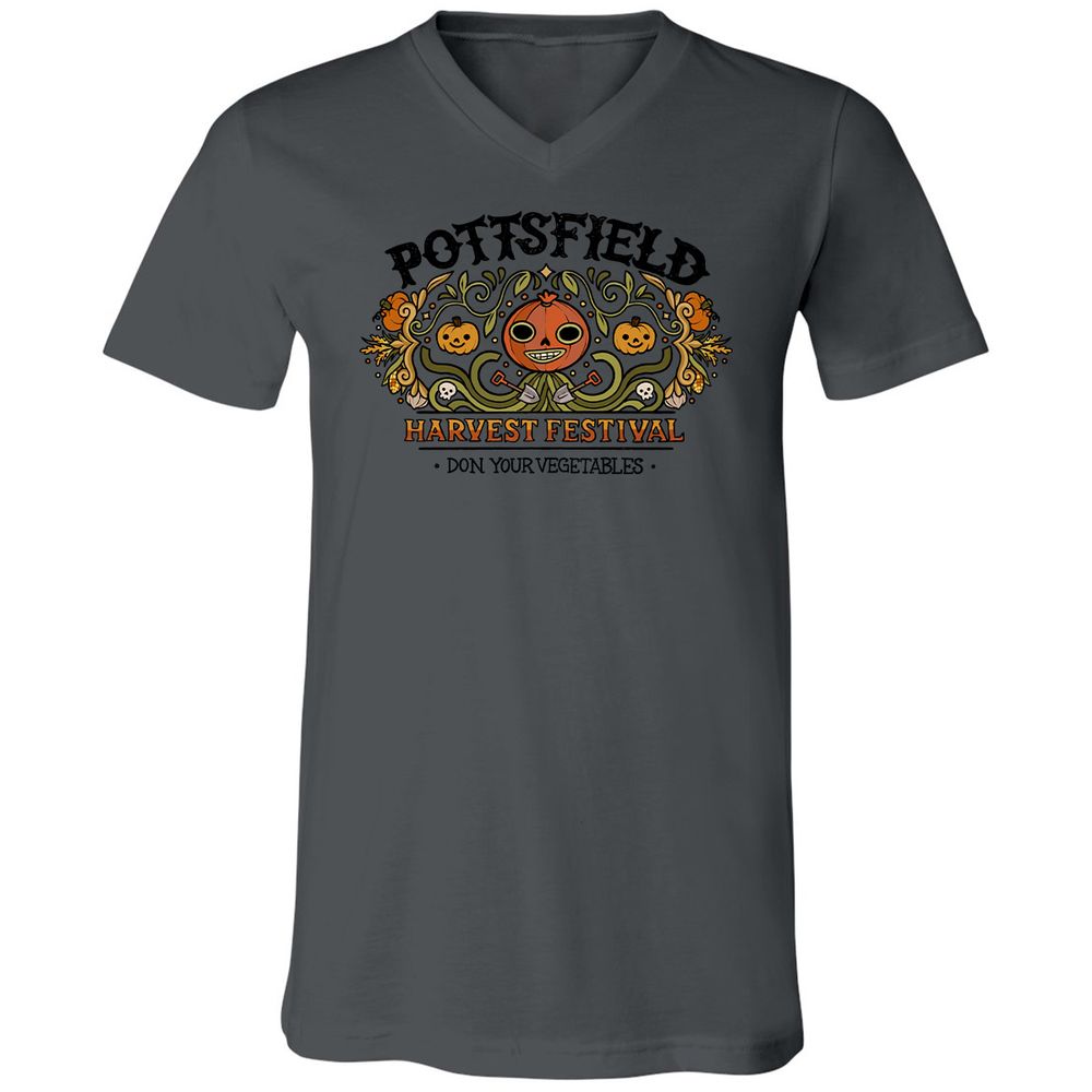 Unisex V-Neck T-Shirt - RWU843PM - Asphalt - 12
