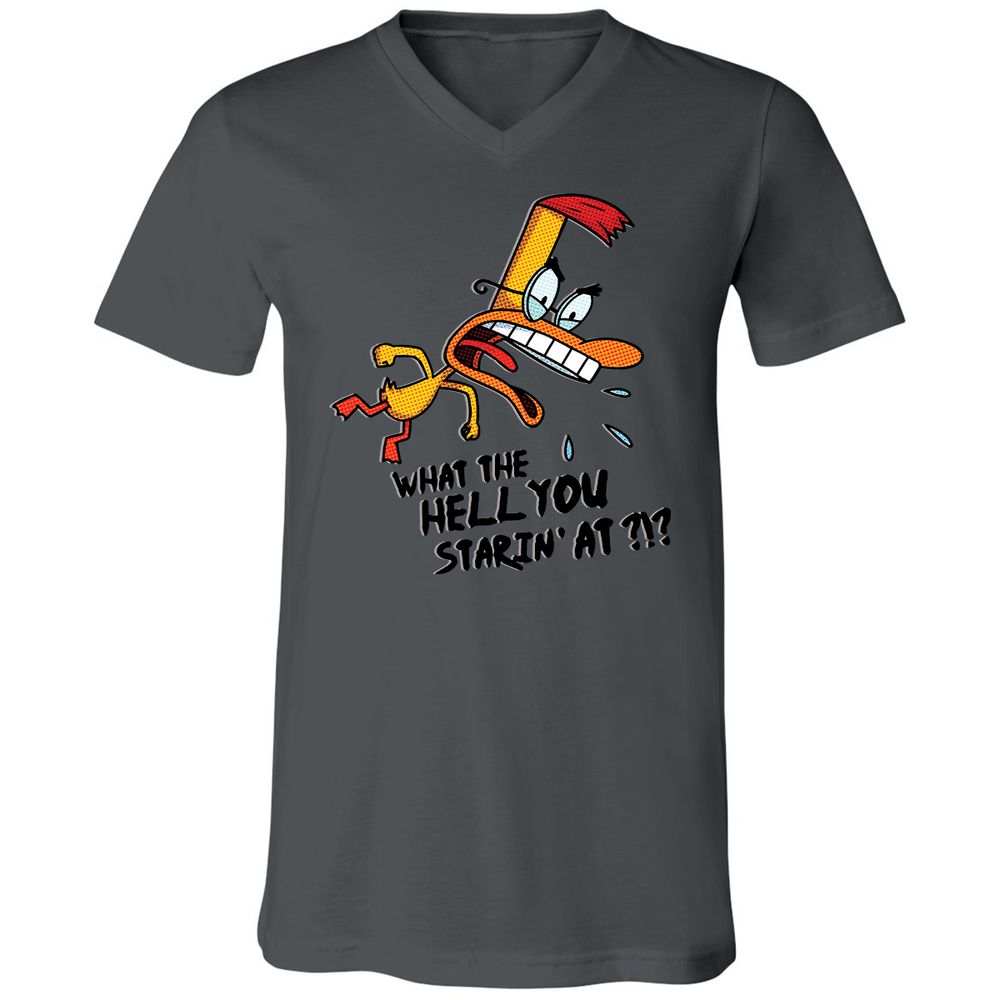Unisex V-Neck T-Shirt - K6YAS41V - Asphalt - 12
