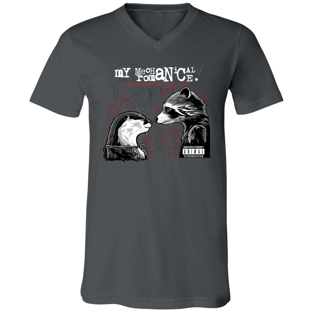 Unisex V-Neck T-Shirt - X85DGBJR - Asphalt - 12