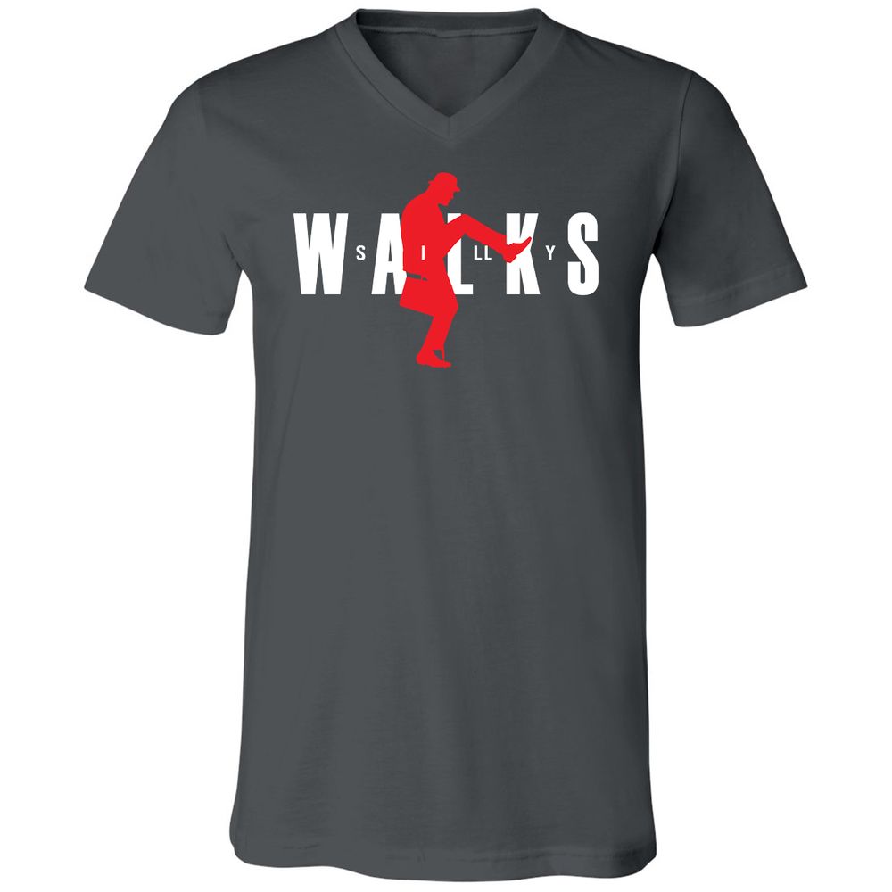 Unisex V-Neck T-Shirt - 8XSET7QM - Asphalt - 12