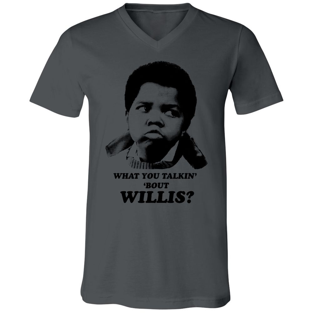 Unisex V-Neck T-Shirt - HBZPM3XF - Asphalt - 12
