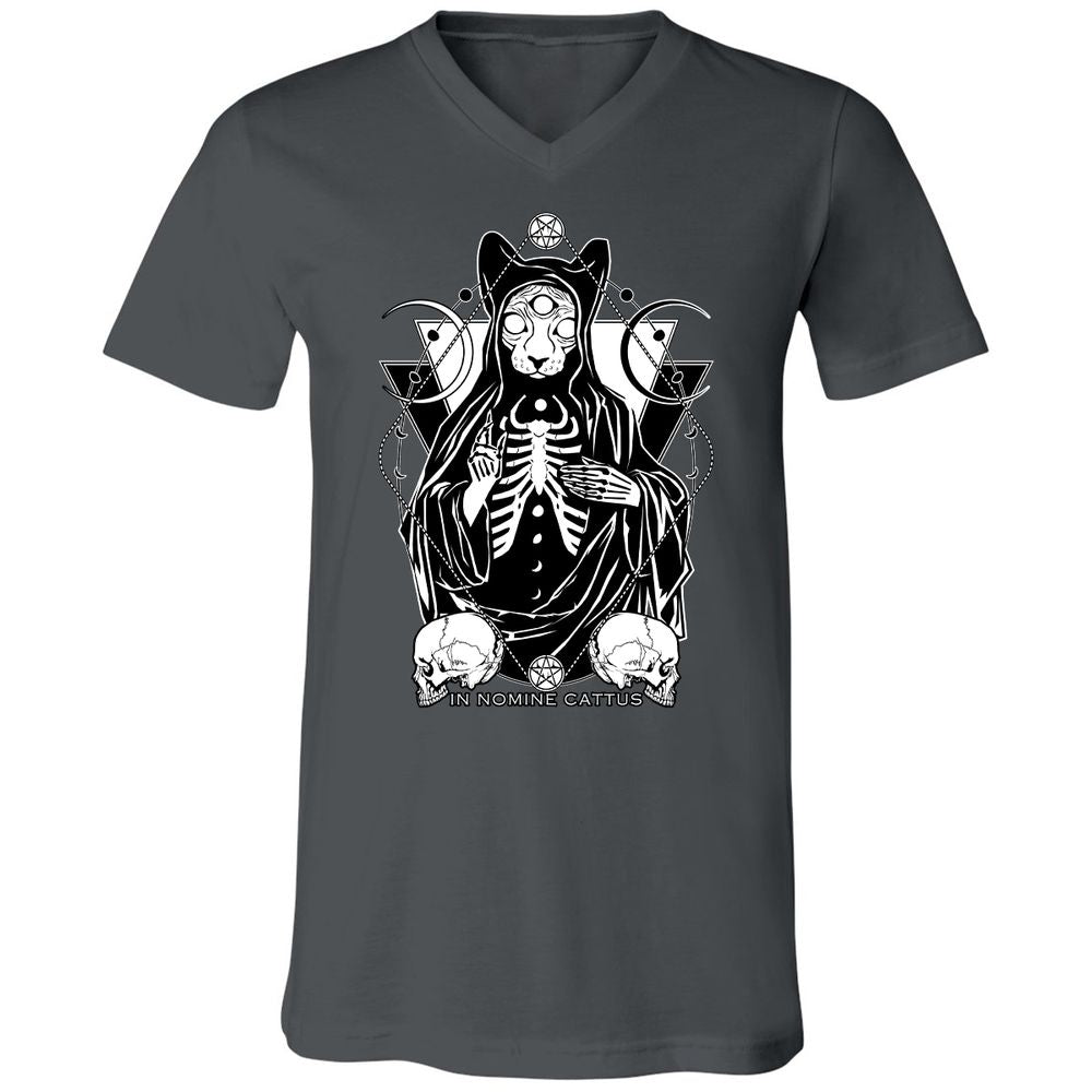 Unisex V-Neck T-Shirt - V9RGSBMM - Asphalt - 12