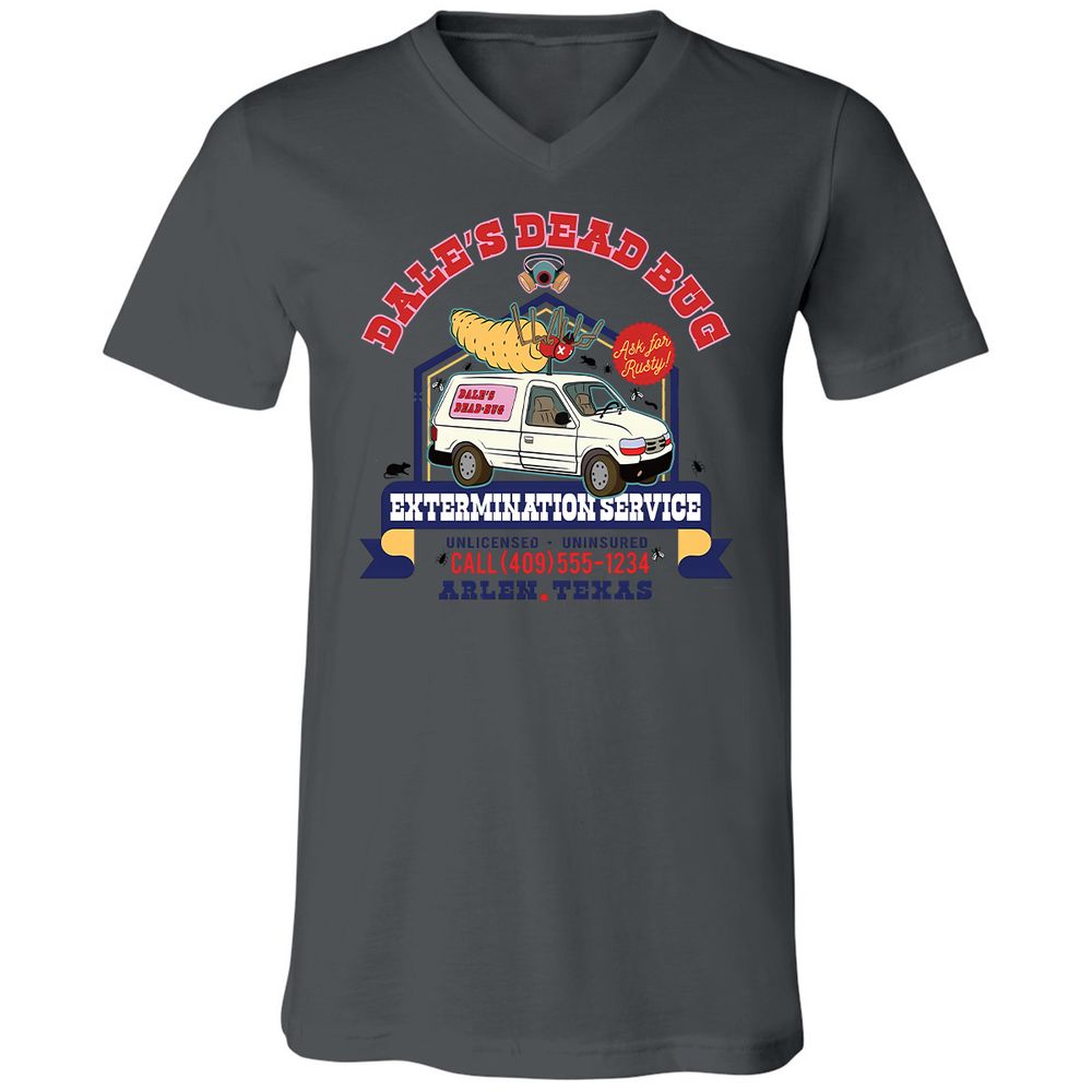 Unisex V-Neck T-Shirt - H8UVTYSC - Asphalt - 12