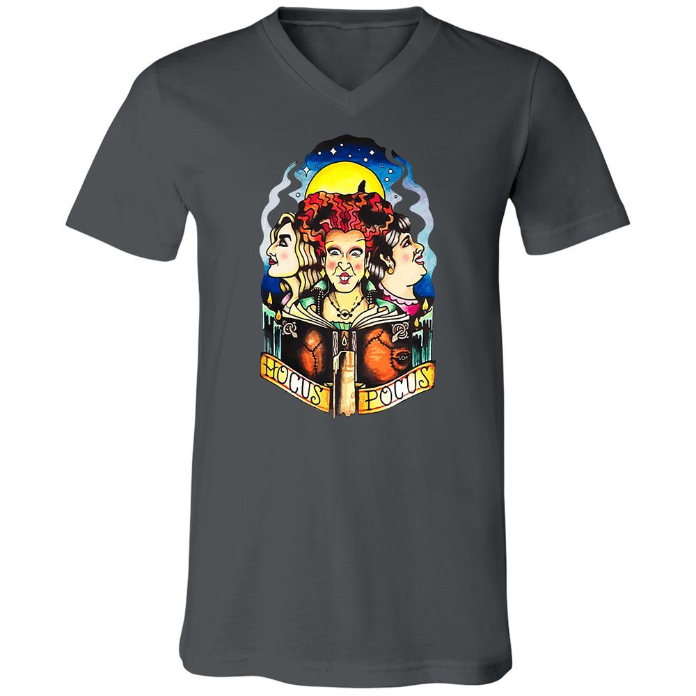 Unisex V-Neck T-Shirt - 5623WGXW - Asphalt - 12