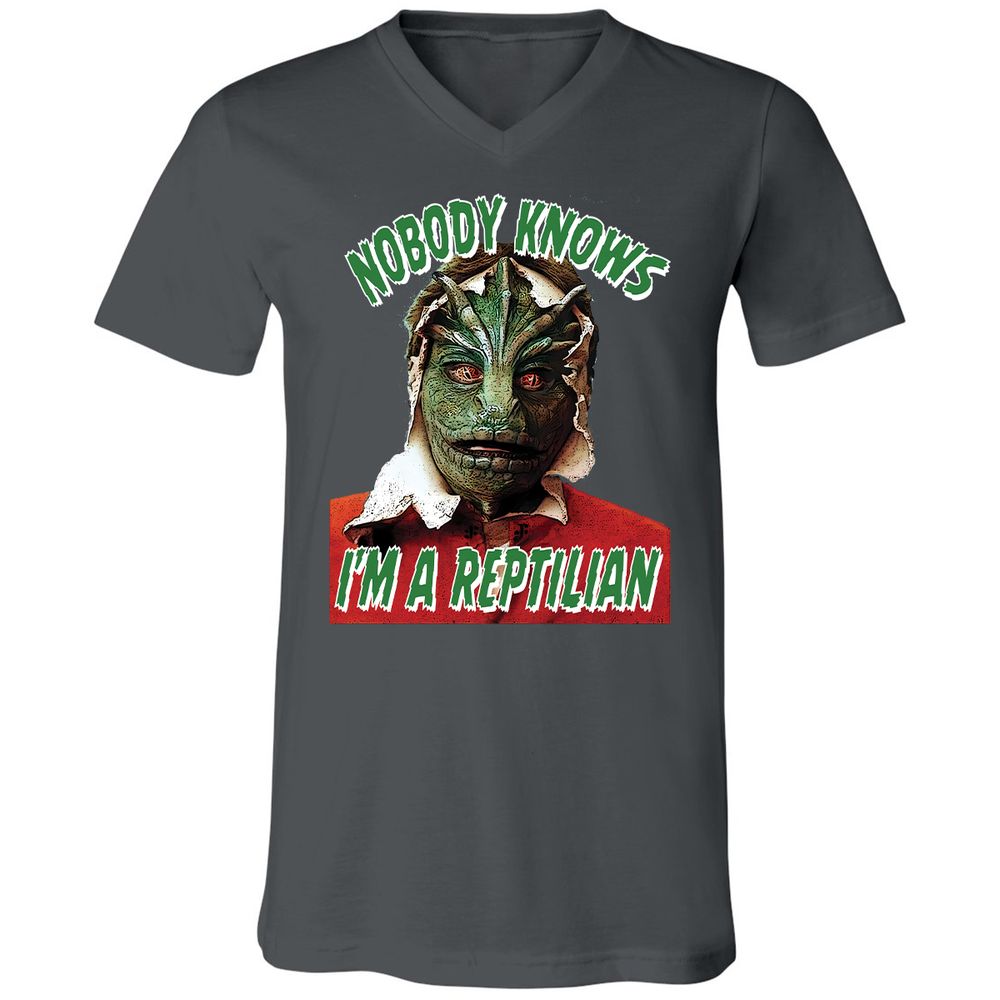 Unisex V-Neck T-Shirt - 3BEGK8AX - Asphalt - 12