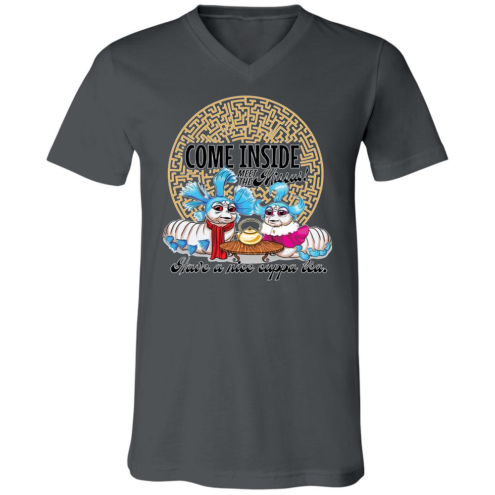 Unisex V-Neck T-Shirt - G65MEKGQ - Asphalt - 12