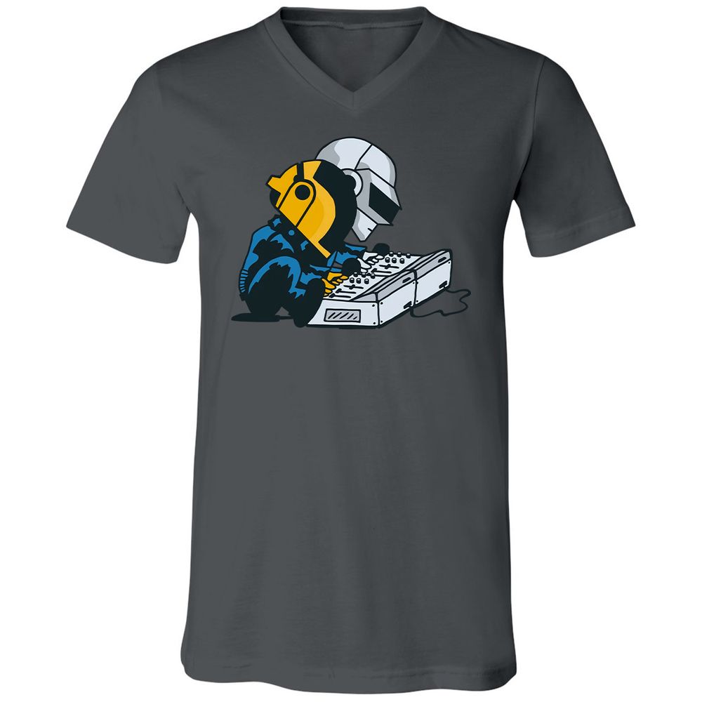 Unisex V-Neck T-Shirt - K37S9GT4 - Asphalt - 12