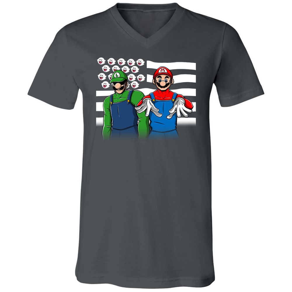 Unisex V-Neck T-Shirt - MG5DRRDX - Asphalt - 12