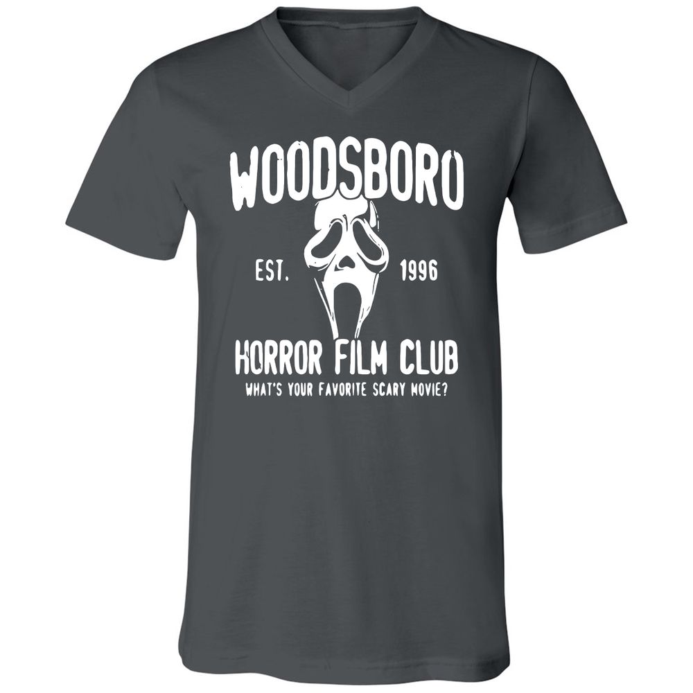 Unisex V-Neck T-Shirt - 7YXQZTRD - Asphalt - 12