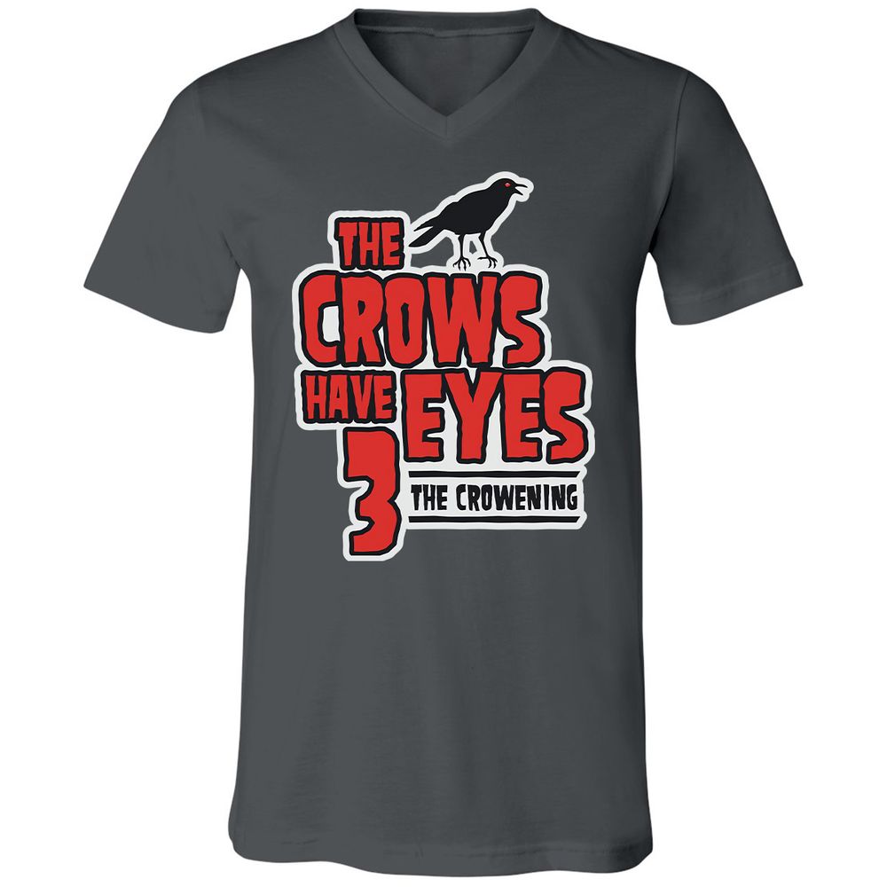 Unisex V-Neck T-Shirt - 3YDFUNKJ - Asphalt - 12