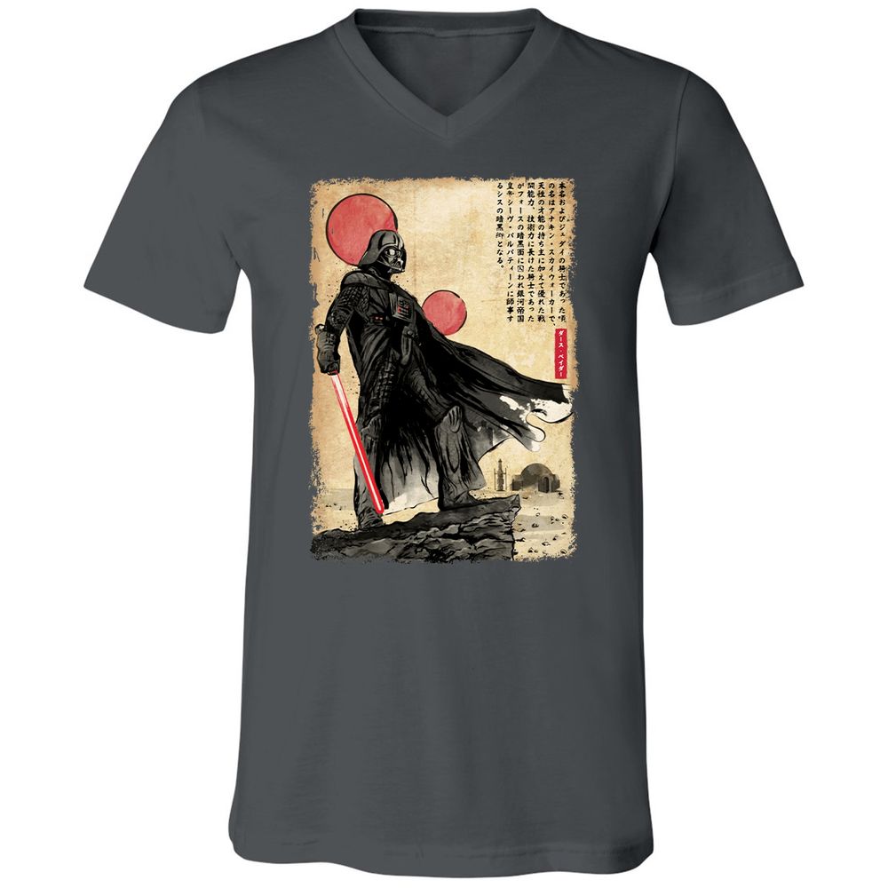 Unisex V-Neck T-Shirt - 9863N7FT - Asphalt - 12