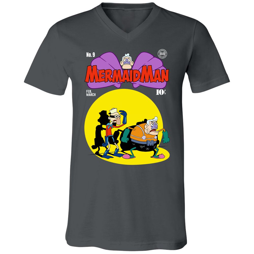 Unisex V-Neck T-Shirt - STCC8KWZ - Asphalt - 12