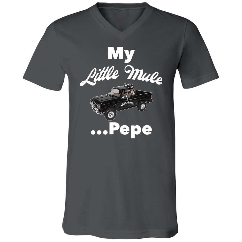 Unisex V-Neck T-Shirt - Q659RRPE - Asphalt - 12