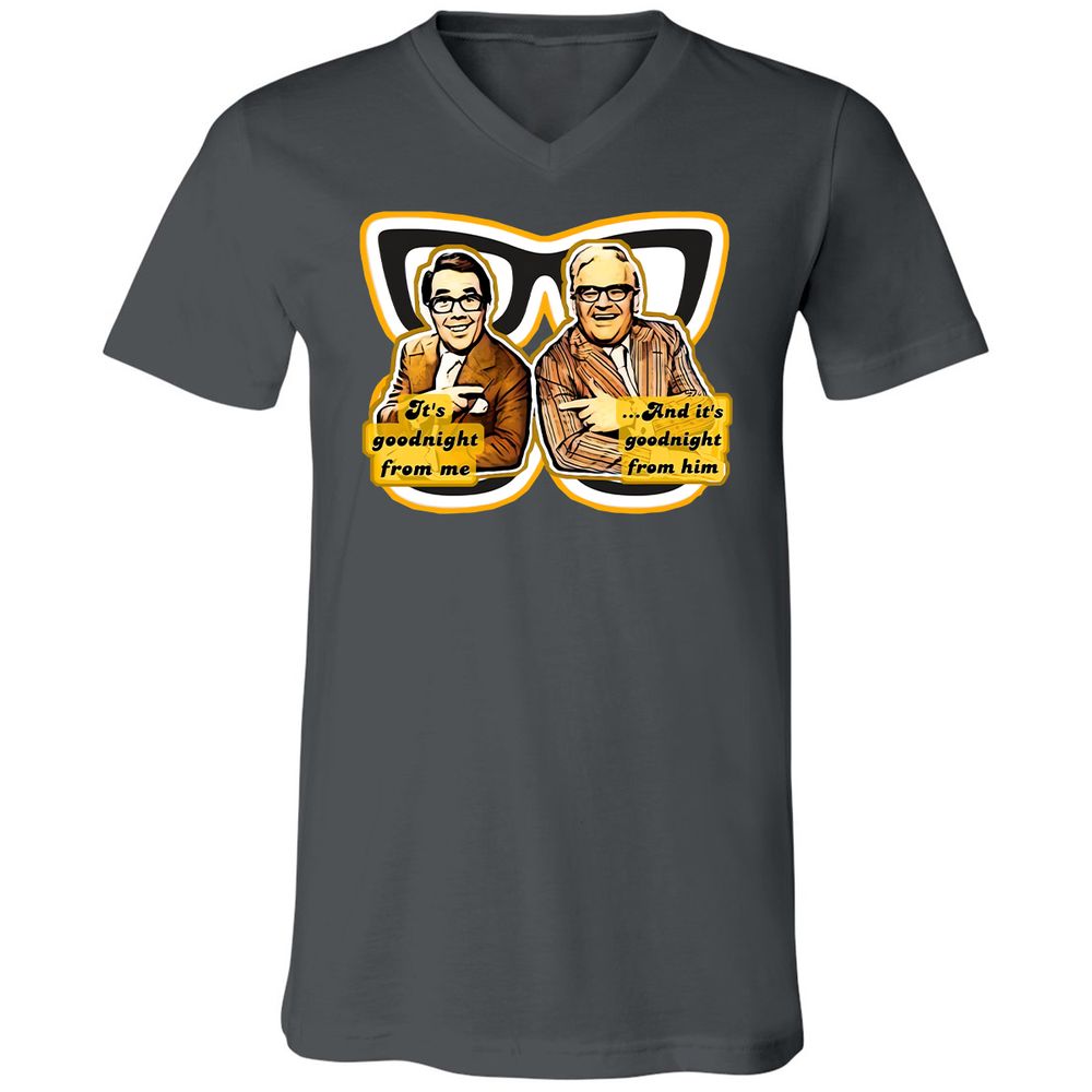Unisex V-Neck T-Shirt - RTQX299C - Asphalt - 12