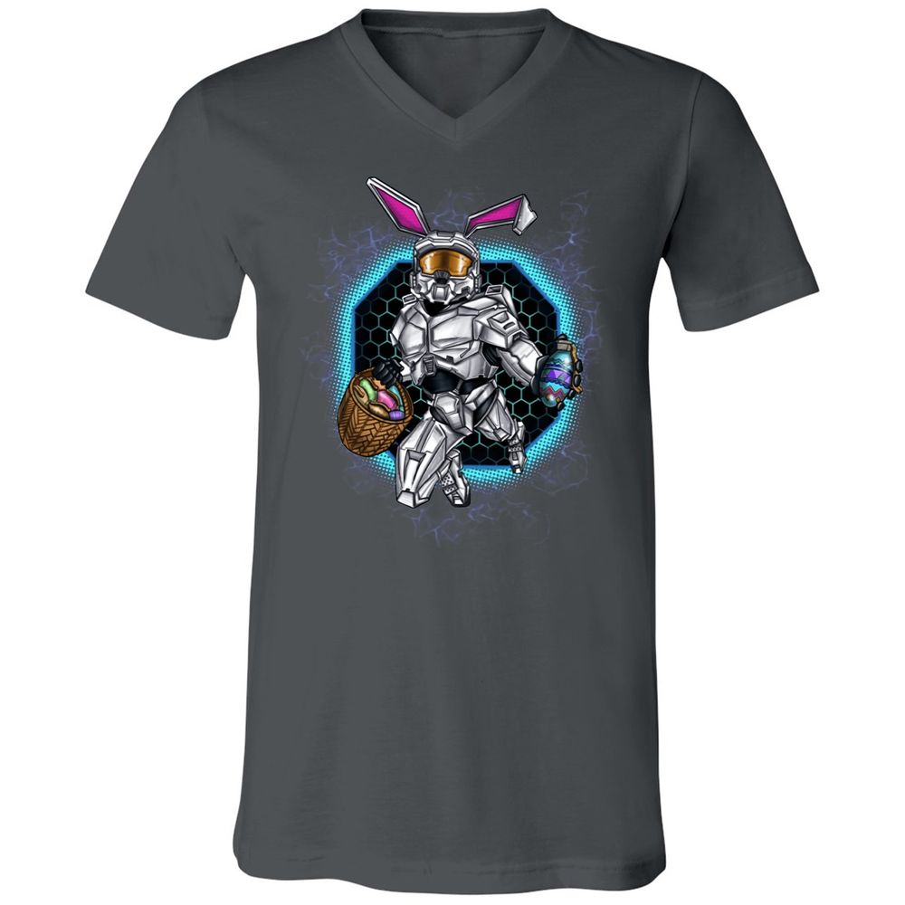 Unisex V-Neck T-Shirt - 5DMH6M6Y - Asphalt - 12