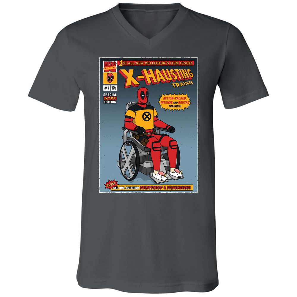 Unisex V-Neck T-Shirt - T2BMXLKK - Asphalt - 12