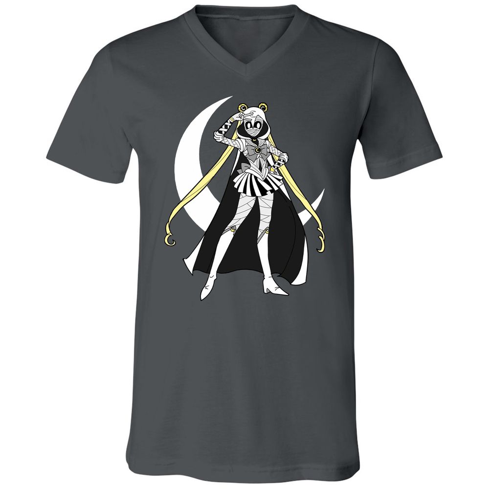 Unisex V-Neck T-Shirt - WGFXUQEW - Asphalt - 12