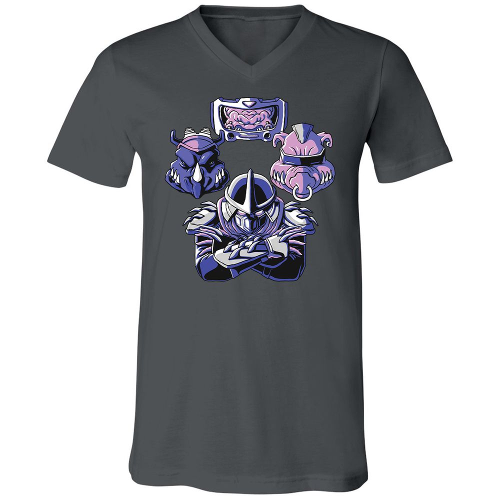 Unisex V-Neck T-Shirt - T8VHP5HC - Asphalt - 12