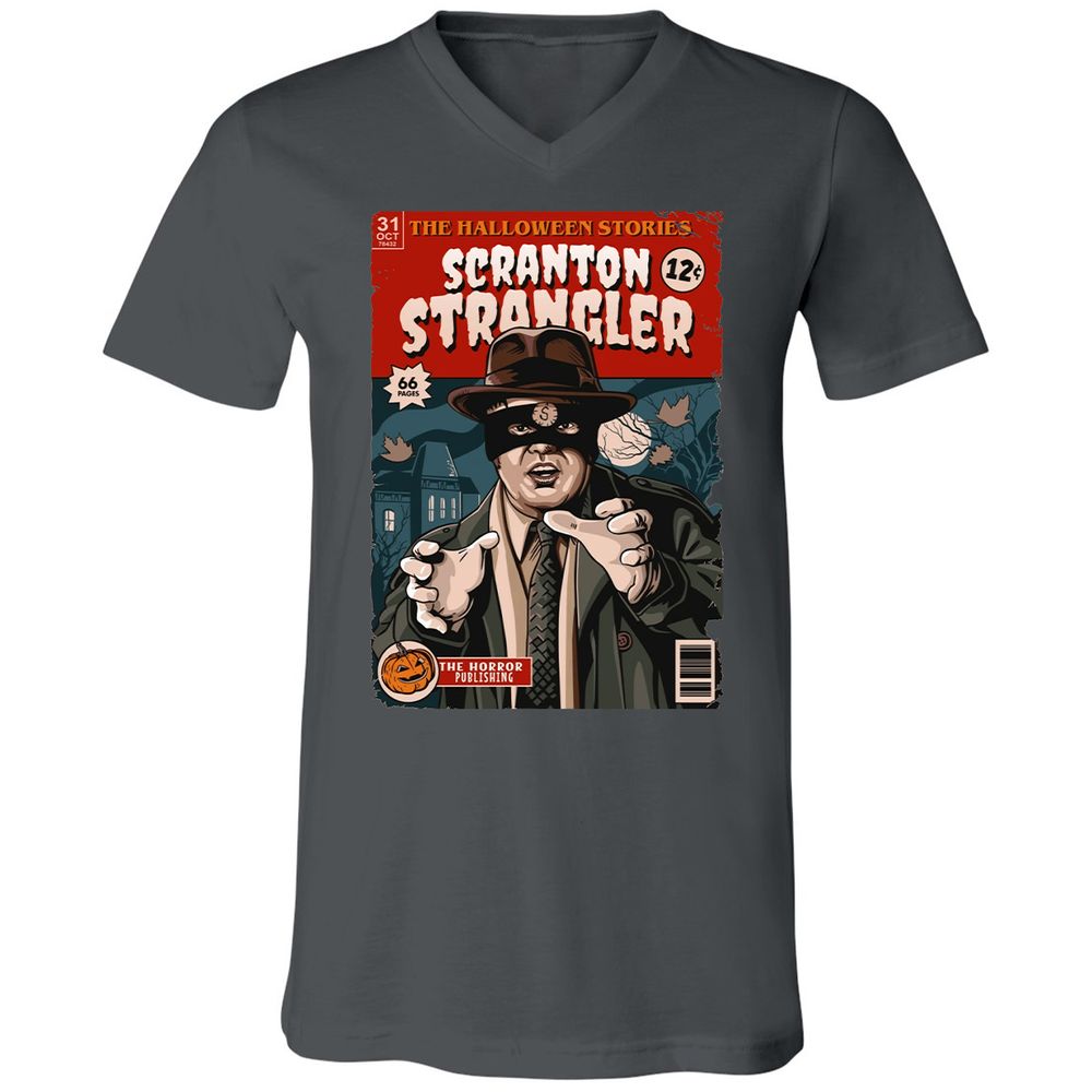 Unisex V-Neck T-Shirt - JZ21DRKZ - Asphalt - 12