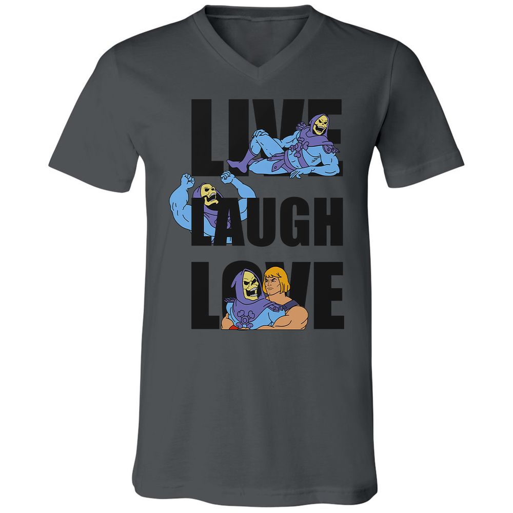 Unisex V-Neck T-Shirt - ARE6JFSF - Asphalt - 12