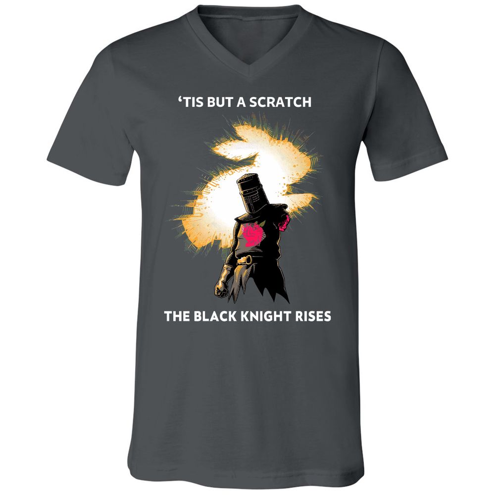 Unisex V-Neck T-Shirt - 1LRUG687 - Asphalt - 12