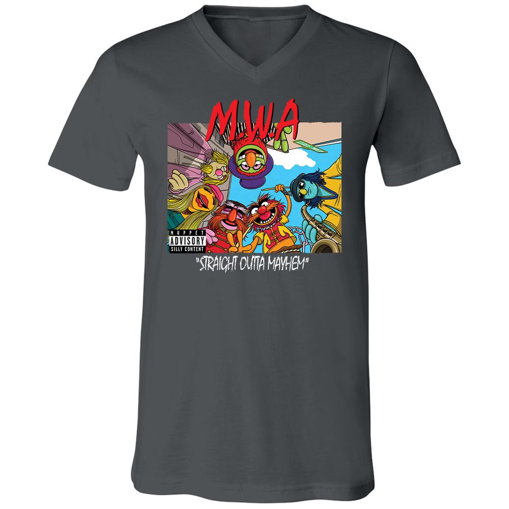 Unisex V-Neck T-Shirt - ARF284MN - Asphalt - 12