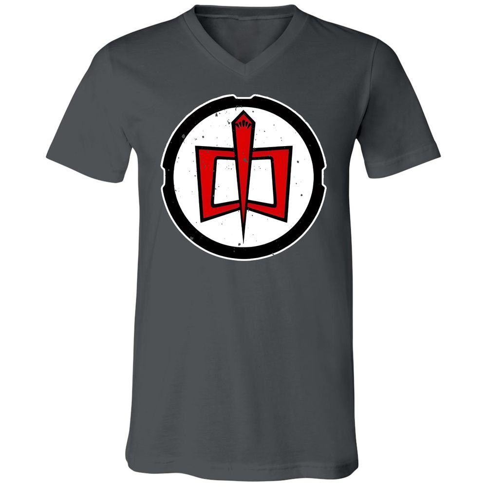 Unisex V-Neck T-Shirt - CHRFW4D6 - Asphalt - 12