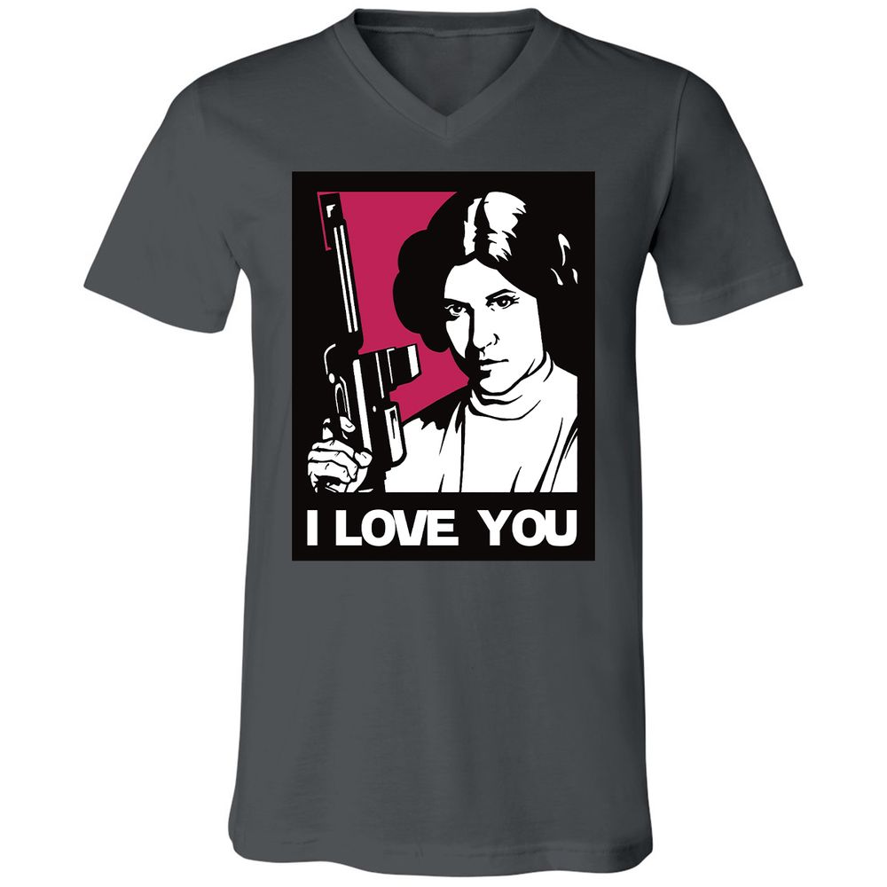 Unisex V-Neck T-Shirt - USLZ2UDJ - Asphalt - 12