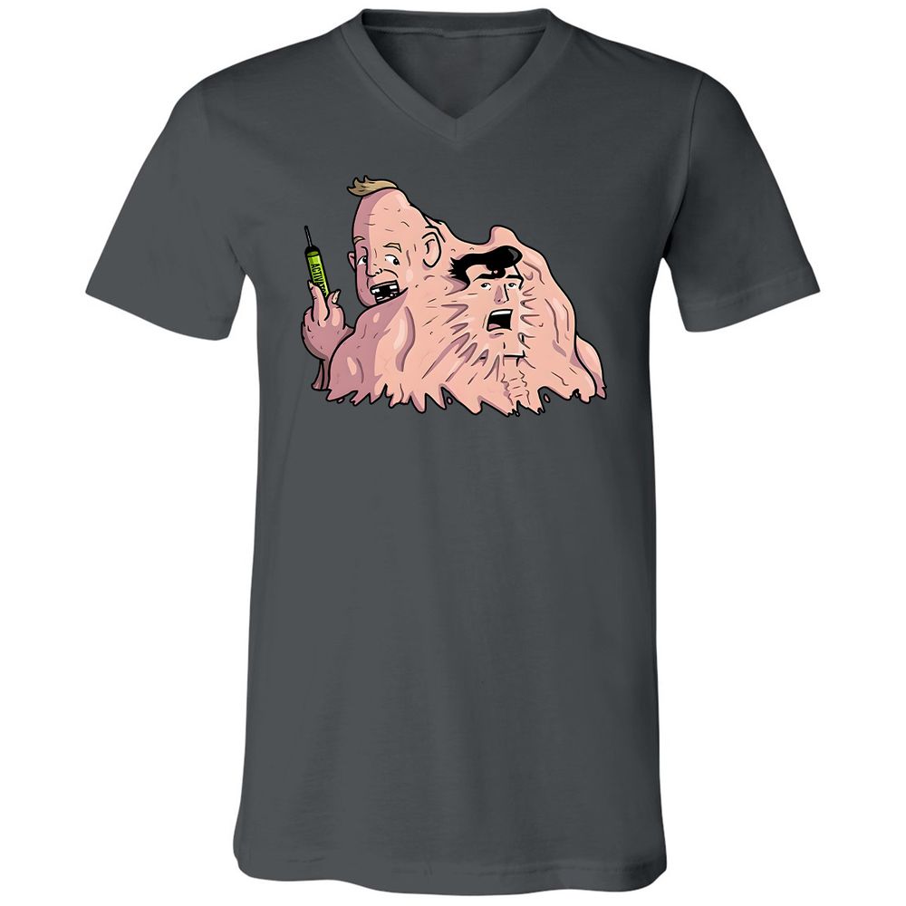 Unisex V-Neck T-Shirt - BWT93PJJ - Asphalt - 12